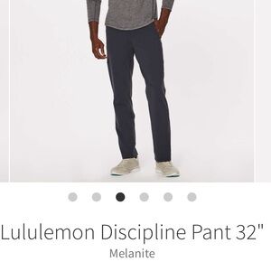 lululemon athletica Discipline Slim Straight Pant - Melanite Black
